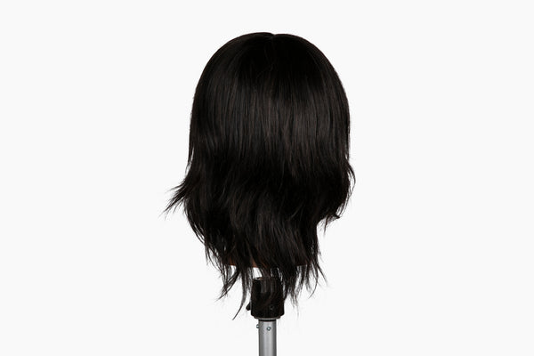 100% Human Hair Mannequin Head Male,Hair Color Black 5-8" Length| Sky