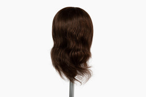 100% Human Hair Mannequin Head,Hair Color Brown, 18-20” Length |Cherry