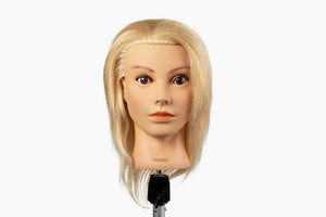 100% Human Hair Mannequin Head,Hair Color Blonde, 20-22” Length |Sunny