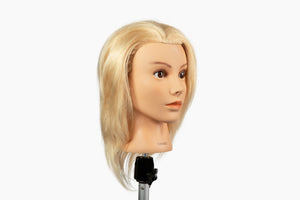 100% Human Hair Mannequin Head,Hair Color Blonde, 20-22” Length |Sunny