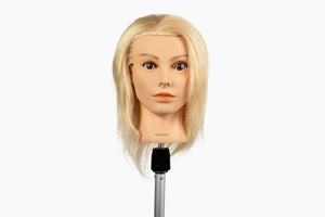 100% Human Hair Mannequin Head,Hair Color Blonde, 20-22” Length |Sunny