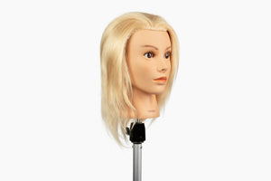 100% Human Hair Mannequin Head,Hair Color Blonde, 20-22” Length |Sunny
